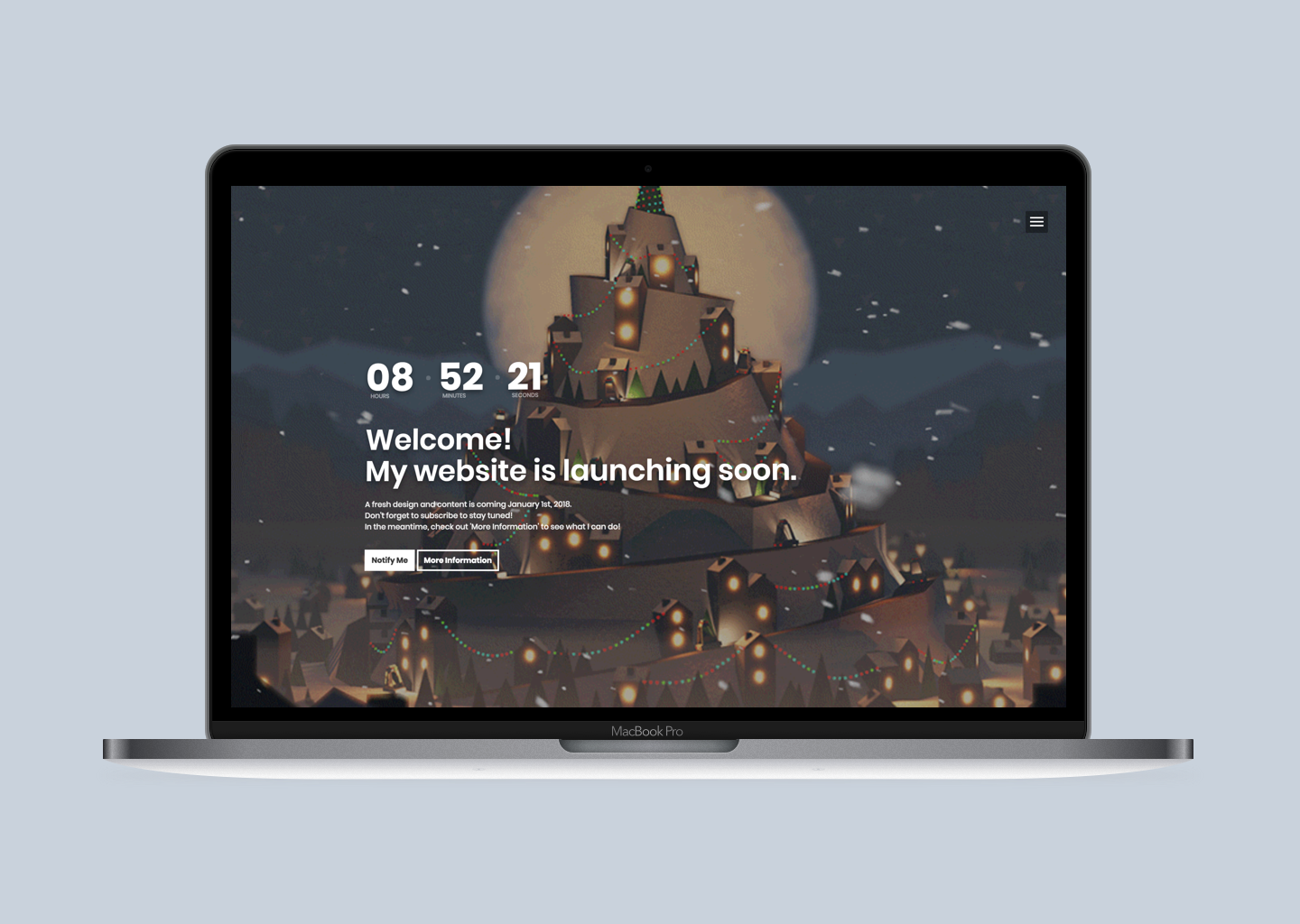 Animated Launching Soon - Personal Site